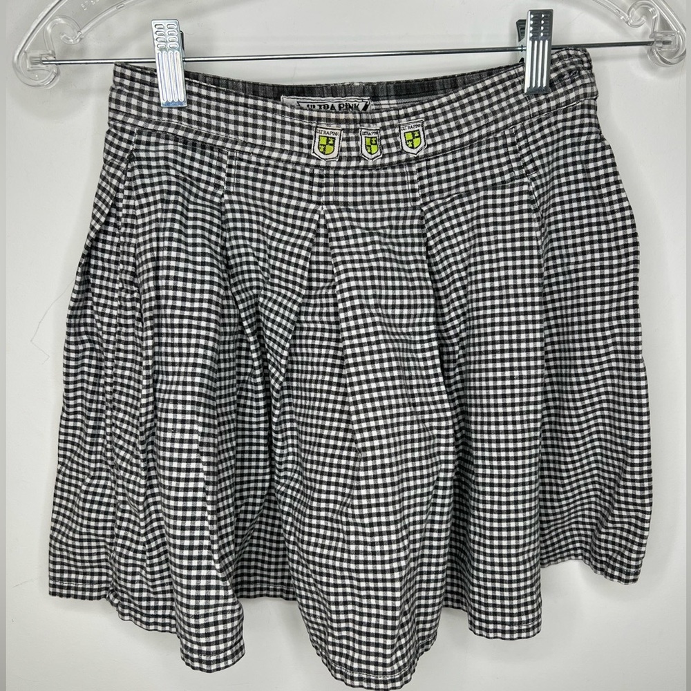 Ultra Pink makes clothes for FUN vintage black and white checkered tennis skirt